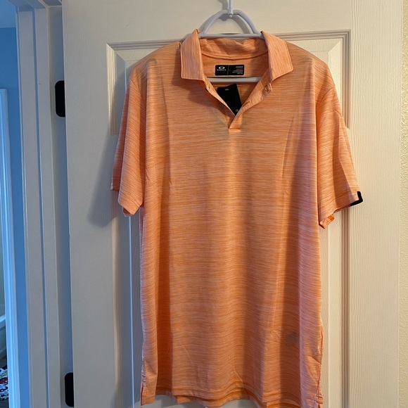 Oakley Men's Light Orange Polo Shirt - Picture 1 of 7